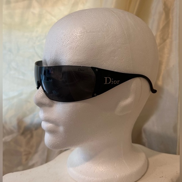 Dior Ski 5 RARE Vintage Y2K Rimless Shield Sunglasses in Black - Picture 13 of 16
